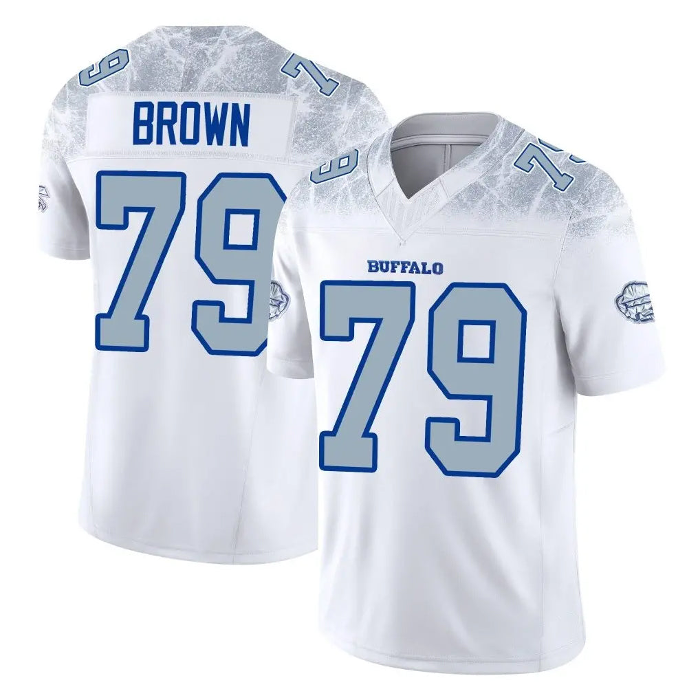 B.Bills #79 Spencer Brown Player White Rivalries Collection Limited Game Ldoa Stitched Jerseys