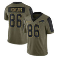 B.Bills #86 Dalton Kincaid Player Olive Salute To Service Limited Home Ldoa Stitched Jerseys