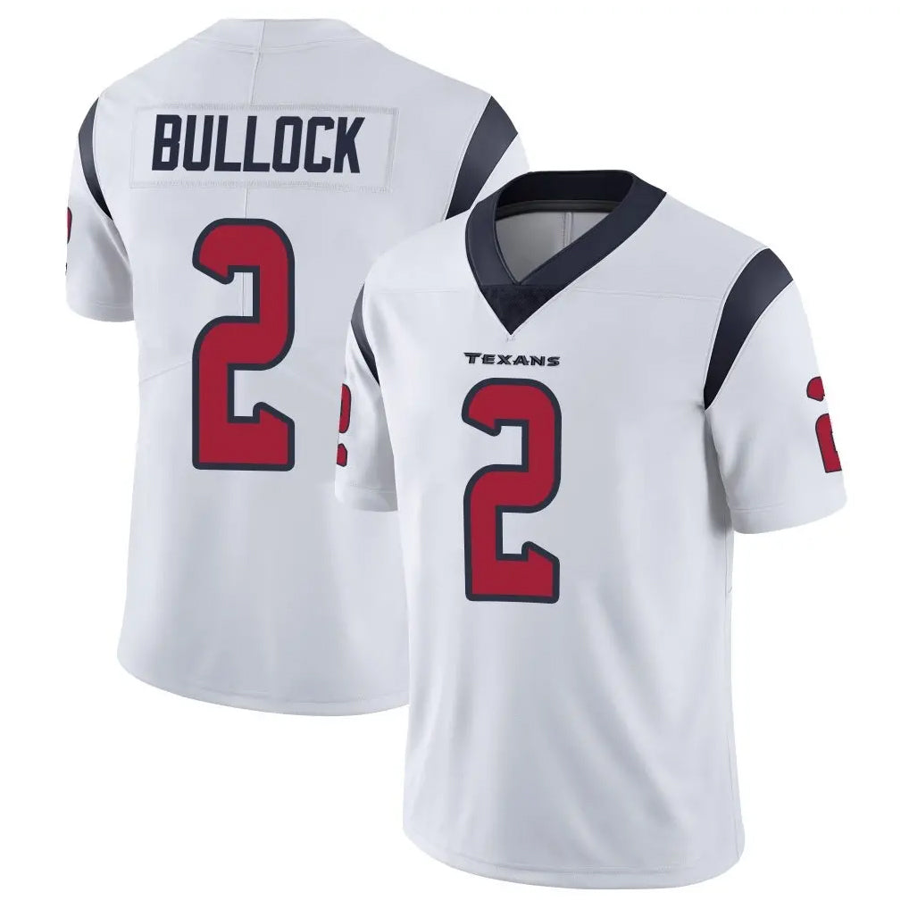 H.Texans #2 Calen Bullock Player White Limited Vapor Untouchable Home Game Ldoa Stitched Jerseys