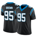 C.Panthers #95 Derrick Brown Player Black Vapor F.U.S.E. Limited Home Game Ldoa Stitched Jerseys