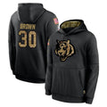 C.Bengals #30 Chase Brown Player Black Salute to Service Pullover Hoodies Limited Ldoa Stitched Jerseys