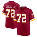 W.Commanders #72 Josh Conerly Jr. Player Burgundy Game Home Ldoa Stitched Jerseys