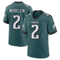 P.Eagles #2 Riq Woolen Player Green Home Game Ldoa Stitched Jerseys