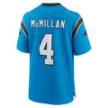 C.Panthers #4 Tetairoa McMillan Player Blue Home Game Ldoa Stitched Jerseys