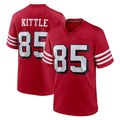 SF.49ers #85 George Kittle Player Red Limited Alternate Home Game Ldoa Stitched Jerseys