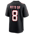 A.Falcons #8 Kyle Pitts Sr. Player Black Alternate Game Ldoa Stitched Jerseys