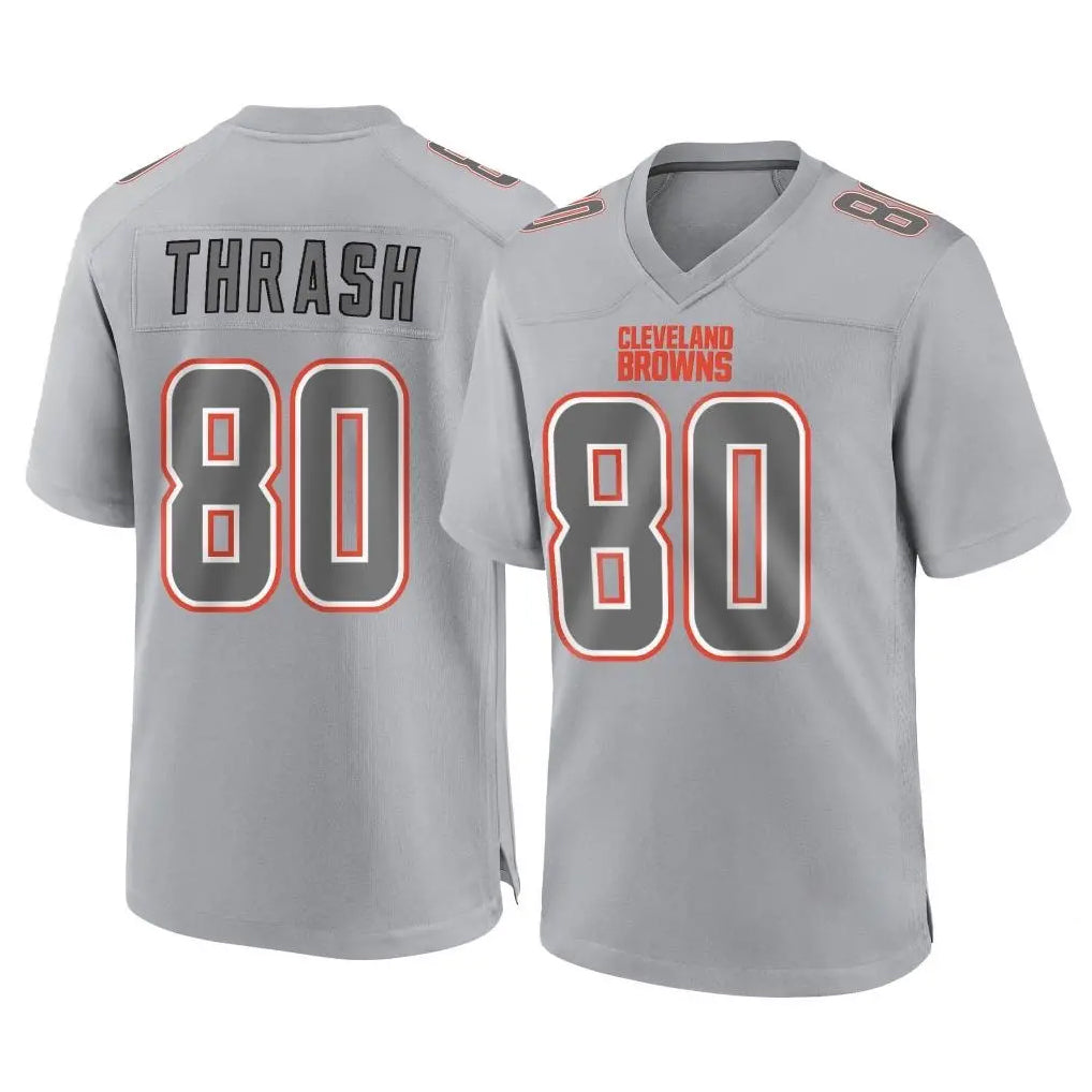 C.Browns #80 Jamari Thrash Player Gray Atmosphere Fashion Game Ldoa Stitched Jerseys