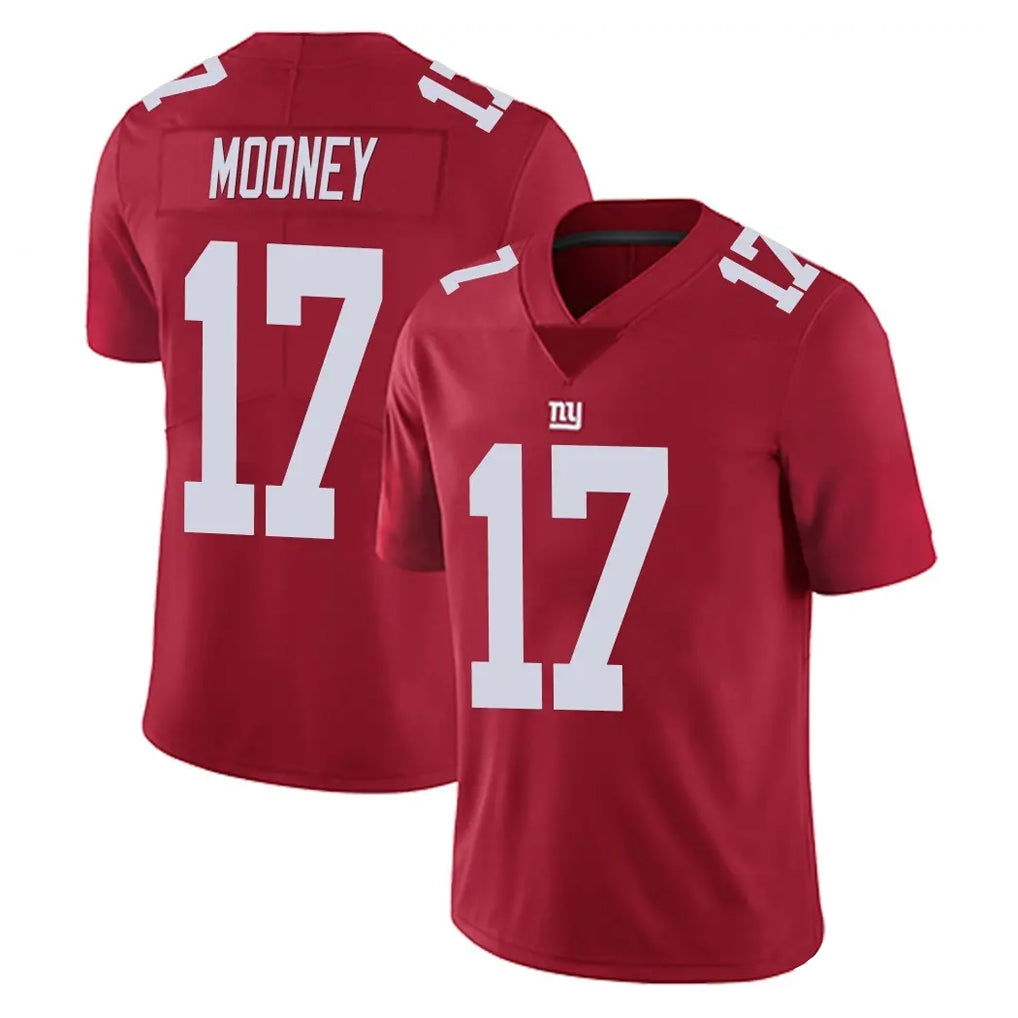 NY.Giants #17 Darnell Mooney Player Red Limited Vapor Untouchable Home Game Ldoa Stitched Jerseys