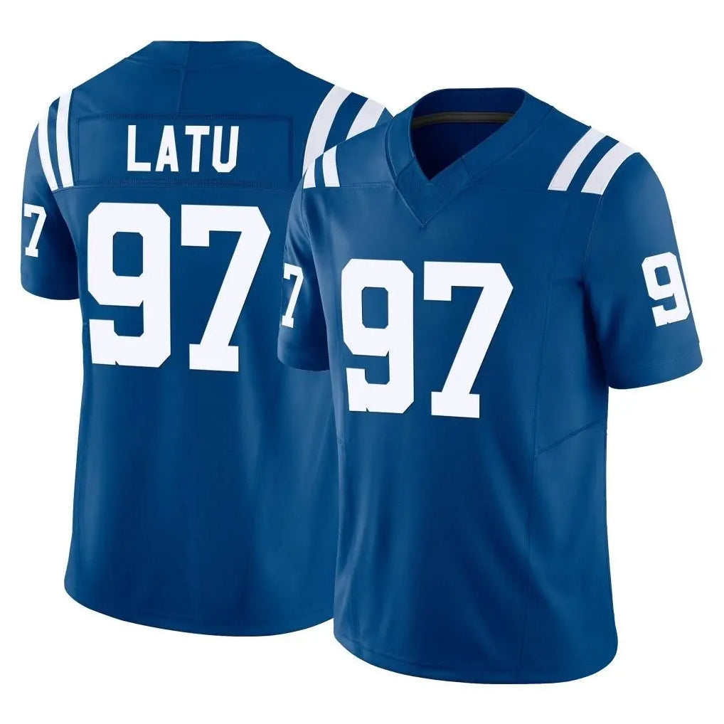 IN.Colts #97 Laiatu Latu Player Royal Limited Vapor F.U.S.E. Home Game Ldoa Stitched Jerseys