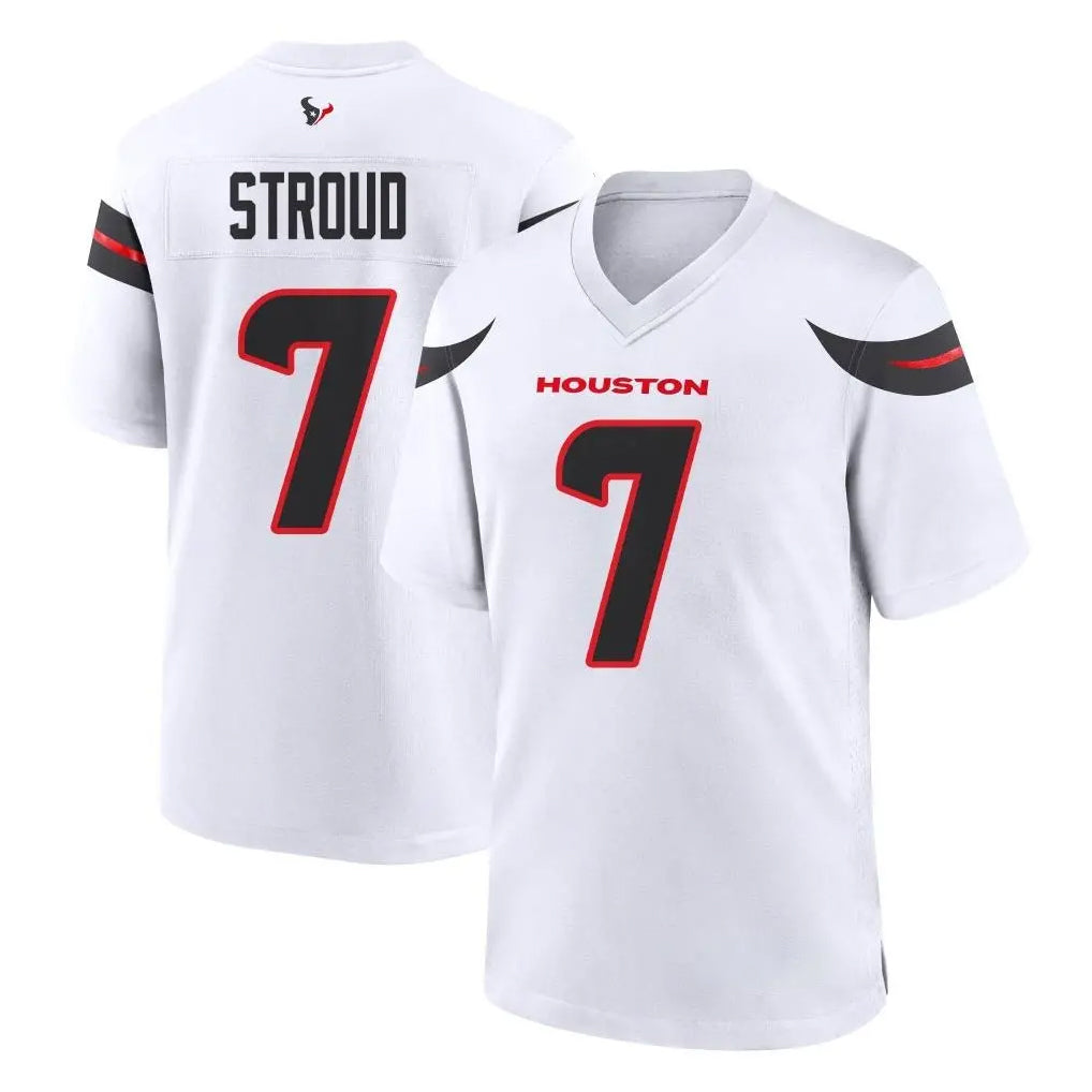 H.Texans #7 CJ Stroud Player White Home Game Ldoa Stitched Jerseys