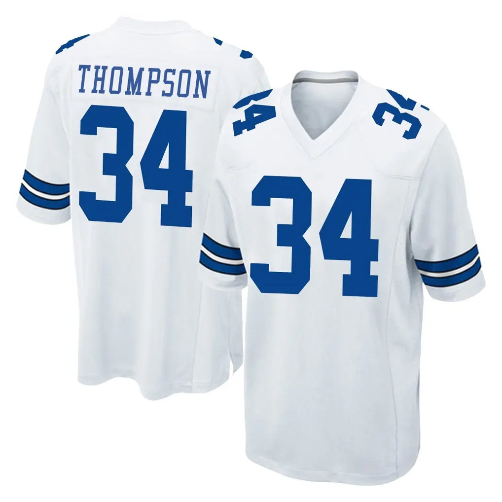 D.Cowboys #34 Jalen Thompson Player White Home Game Ldoa Stitched Jerseys