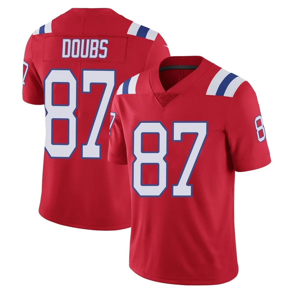 NE.Patriots #87 Romeo Doubs Player Red Vapor Untouchable Home Game Ldoa Stitched Jerseys