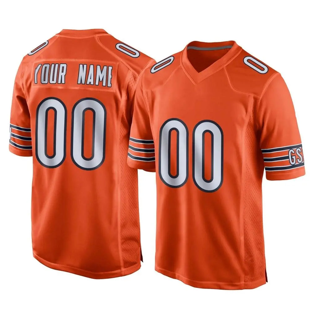 Custom C.Bears Orange Home Game Any Name & Numbers Ldoa Stitched Jerseys
