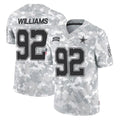 D.Cowboys #92 Quinnen Williams Player Arctic Camo Salute to Service Limited Home Game Ldoa Stitched Jerseys