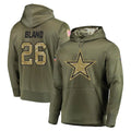 D.Cowboys #26 DaRon Bland Player Olive Salute to Service Pullover Hoodies Home Game Ldoa Stitched Jerseys