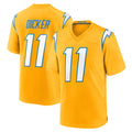 LA.Chargers #11 Cameron Dicker Player Gold Home Game Ldoa Stitched Jerseys