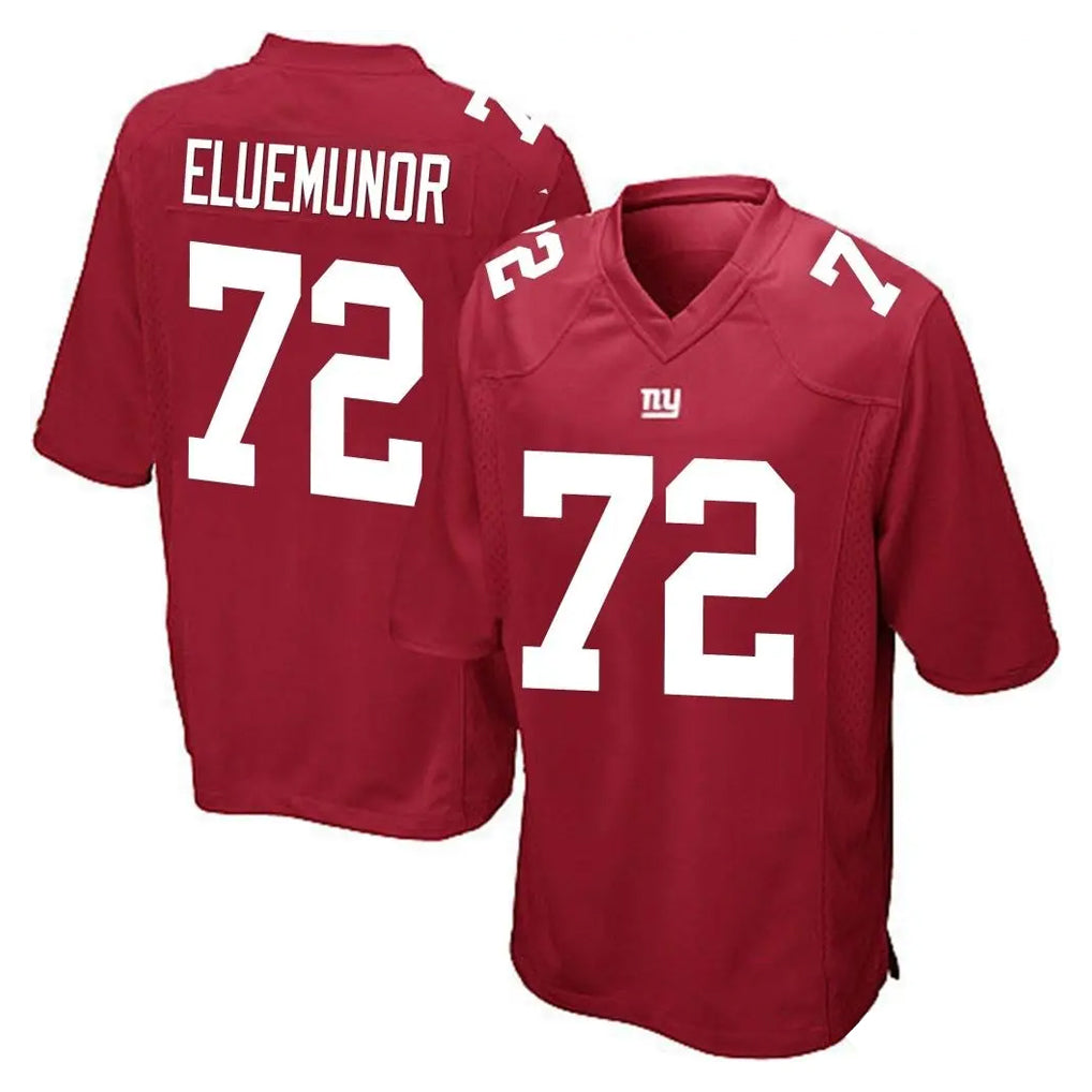 NY.Giants #72 Jermaine Eluemunor Player Red Home Game Ldoa Stitched Jerseys