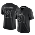 S.Seahawks #21 Devon Witherspoon Player Black Limited Reflective Home Game Ldoa Stitched Jerseys