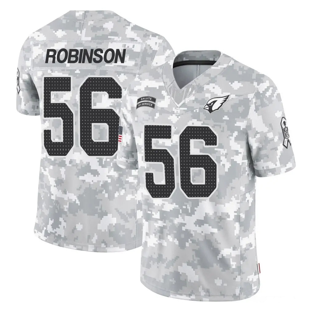 A.Cardinals #56 Darius Robinson Player Arctic Camo Limited Salute To Service Home Game Ldoa Stitched Jerseys