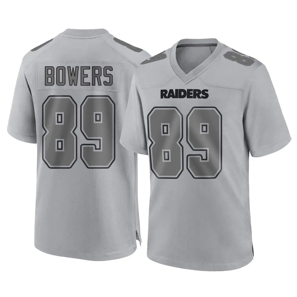 LV.Raiders #89 Brock Bowers Player Gray Atmosphere Fashion Limited Game Ldoa Stitched Jerseys