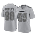 LV.Raiders #89 Brock Bowers Player Gray Atmosphere Fashion Limited Game Ldoa Stitched Jerseys