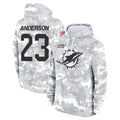 M.Dolphins #23 Zayne Anderson Player Arctic Camo Salute to Service Hoodies Limited Game Ldoa Stitched Jerseys