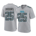 C.Panthers #25 Jonathon Brooks Player Gray Atmosphere Fashion Game Ldoa Stitched Jerseys