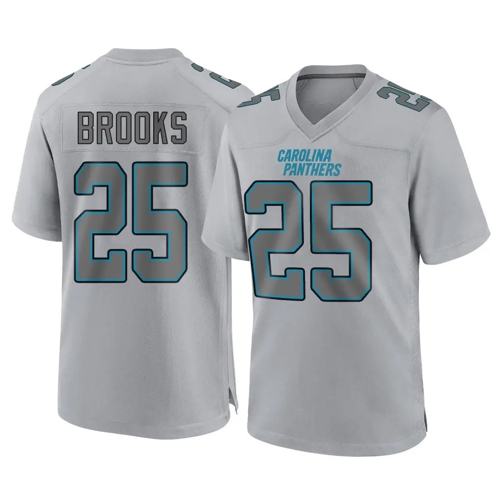 C.Panthers #25 Jonathon Brooks Player Gray Atmosphere Fashion Game Ldoa Stitched Jerseys