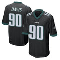 P.Eagles #90 Jordan Davis Player Black Home Game Ldoa Stitched Jerseys