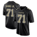 NO.Saints #71 Kelvin Banks Jr. Player Black Carbon Fashion Home Game Ldoa Stitched Jerseys