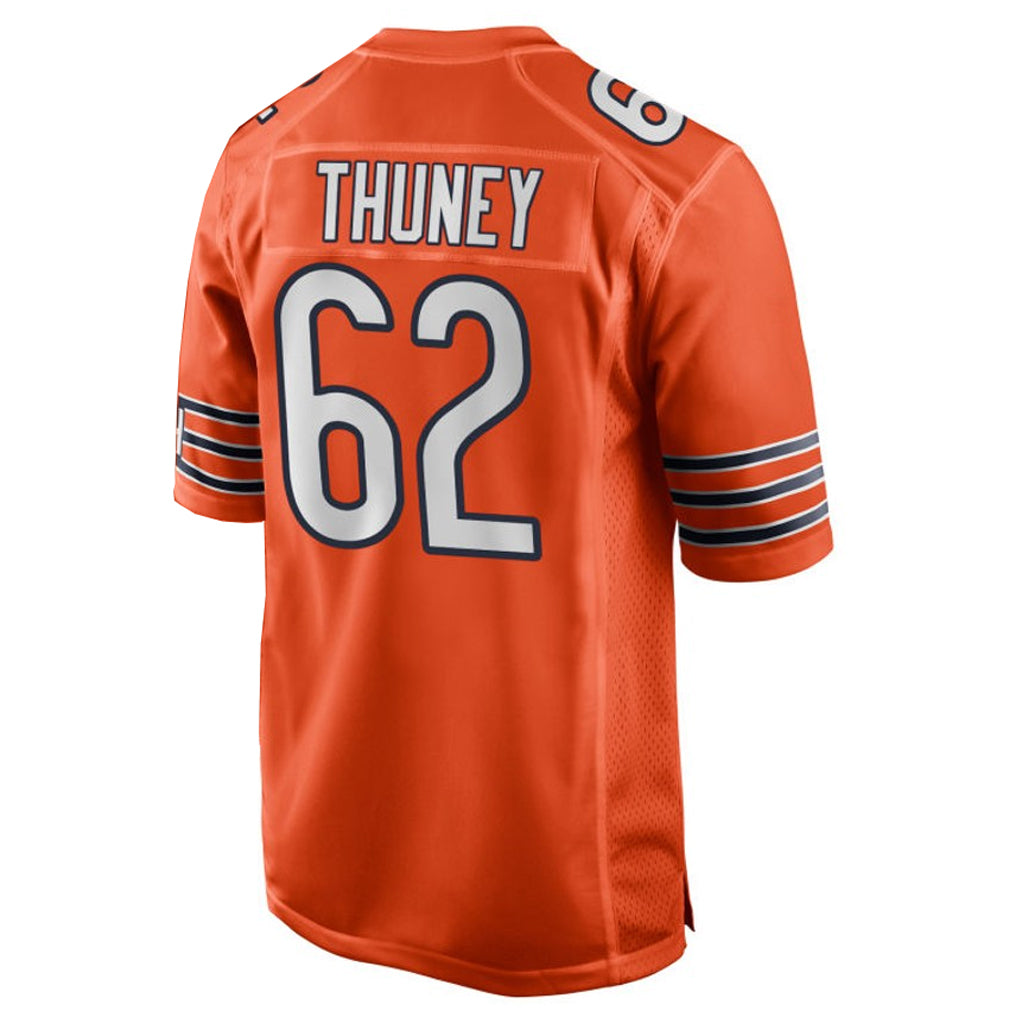 C.Bears #62 Joe Thuney Player Orange Home Game Ldoa Stitched Jerseys