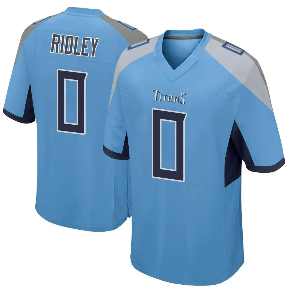 T.Titans #0 Calvin Ridley Player Light Blue Home Game Ldoa Stitched Jerseys