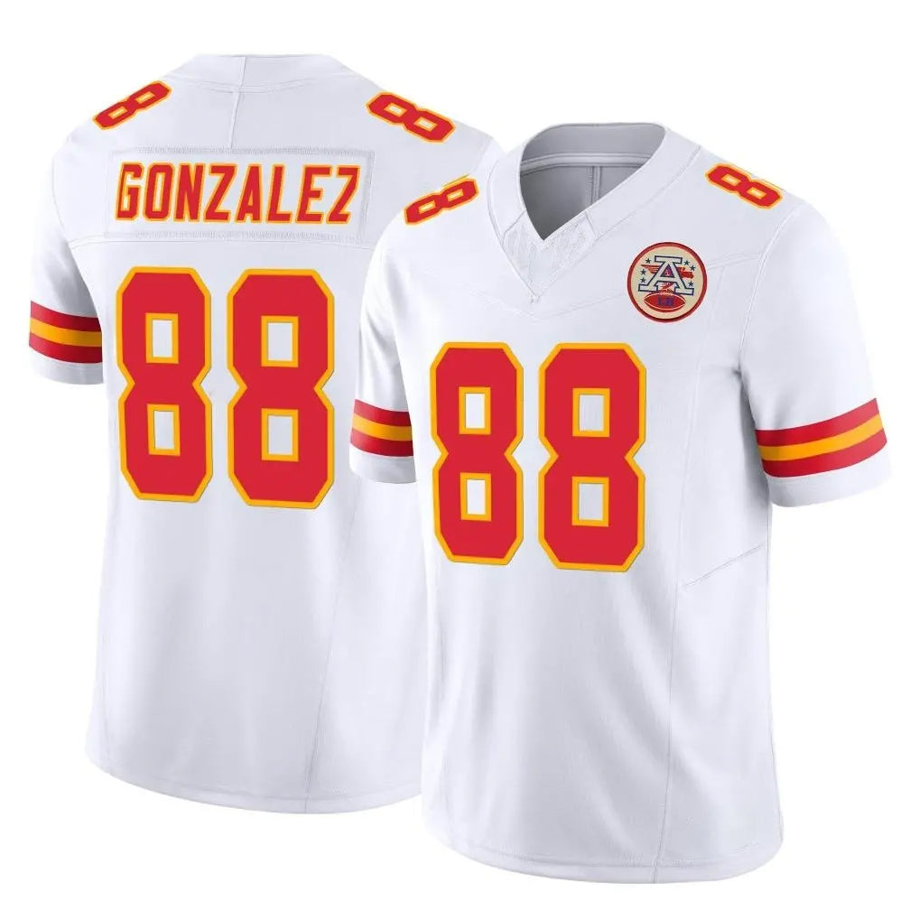 KC.Chiefs #88 Tony Gonzalez Player White Limited Vapor F.U.S.E. Home Game Ldoa Stitched Jerseys