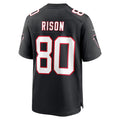 A.Falcons #80 Andre Rison Player Black Throwback Limited Home Game Ldoa Stitched Jerseys