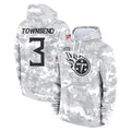 T.Titans #3 Tommy Townsend Player Camo Arctic Salute to Service Pullover Hoodies Home Game Ldoa Stitched Jerseys
