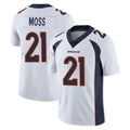D.Broncos #21 Riley Moss Player White Vapor Untouchable Limited Home Game Ldoa Stitched Jerseys