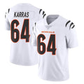 C.Bengals #64 Ted Karras Player White Vapor Untouchable Limited Home Game Ldoa Stitched Jerseys
