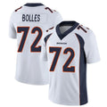 D.Broncos #72 Garett Bolles Player White Vapor Untouchable Limited Home Game Ldoa Stitched Jerseys