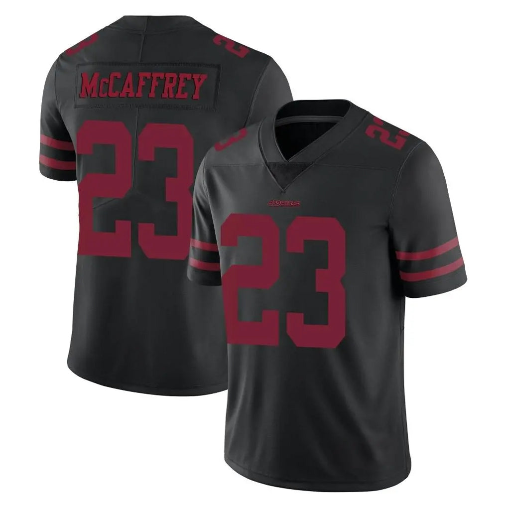 SF.49ers #23 Christian McCaffrey Player Black Alternate Limited Vapor Untouchable Home Game Ldoa Stitched Jerseys