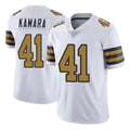 NO.Saints #41 Alvin Kamara Player White Limited Color Rush Home Game Ldoa Stitched Jerseys