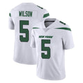 NY.Jets #5 Garrett Wilson Player White Spotlight Limited Vapor Home Game Ldoa Stitched Jerseys