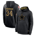 D.Cowboys #34 Jalen Thompson Player Black Salute to Service Pullover Hoodies Limited Ldoa Stitched Jerseys