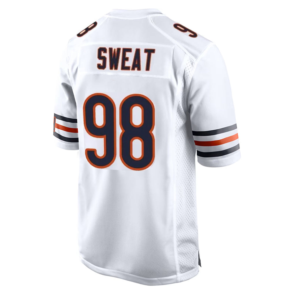 C.Bears #98 Montez Sweat Player White Home Game Ldoa Stitched Jerseys