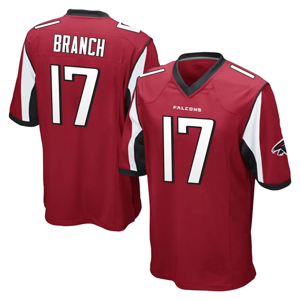 A.Falcons #17 Zachariah Branch Player Red Color Vapor Home Game Ldoa Stitched Jerseys