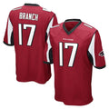 A.Falcons #17 Zachariah Branch Player Red Color Vapor Home Game Ldoa Stitched Jerseys