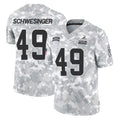 C.Browns #49 Carson Schwesinger Player Arctic Camo Salute to Service Limited Home Game Ldoa Stitched Jerseys