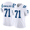 IN.Colts #71 Matt Goncalves Player White Limited Vapor F.U.S.E. Home Game Ldoa Stitched Jerseys