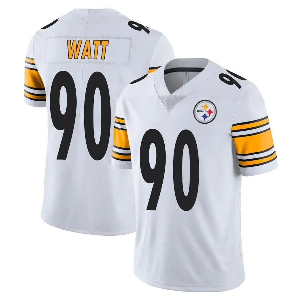 P.Steelers #90 T.J. Watt Player White Limited Vapor Untouchable Home Game Ldoa Stitched Jerseys
