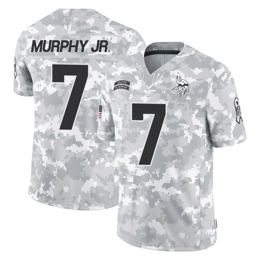 M.Vikings #7 Byron Murphy Jr. Player Arctic Camo Salute To Service Limited Game Ldoa Stitched Jerseys