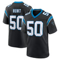 C.Panthers #50 Robert Hunt Player Black Limited Home Game Ldoa Stitched Jerseys